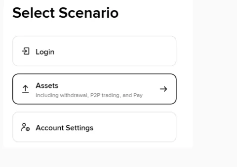 Binance расмий 2FA стратегиясы Login, Assets жана Account Settings сценарийлерин көрсөтөт