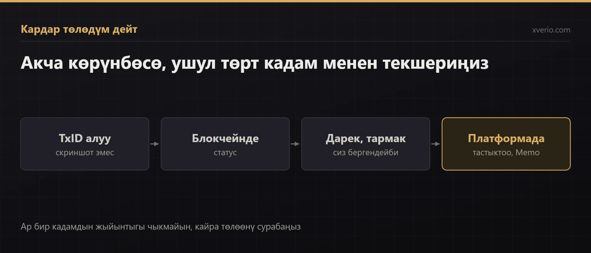 Кардар төлөдүм дейт, бирок USDT келген жок: TxIDден эсепке түшкөнгө чейин эмнени текшерүү керек