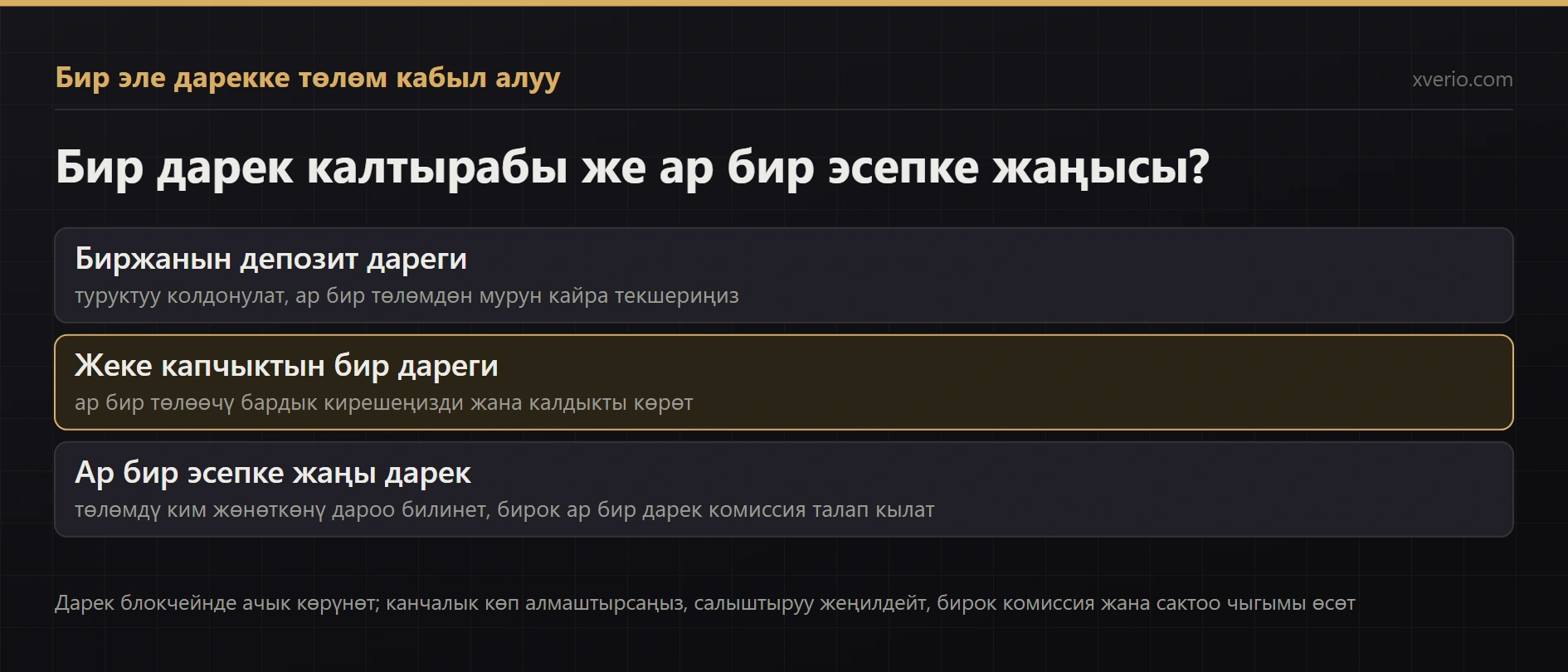 Бир эле USDT дарегине төлөм кабыл ала берсе болобу? Даректи кайра колдонуу же ар бир эсепке жаңы дарек